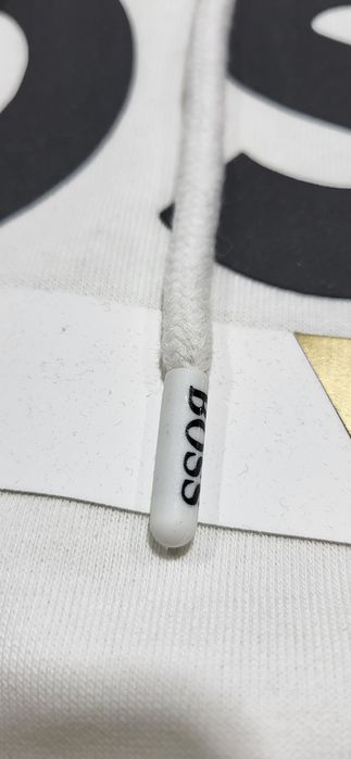 Boss biała bluza dresowa męska unisex premium hugo S M