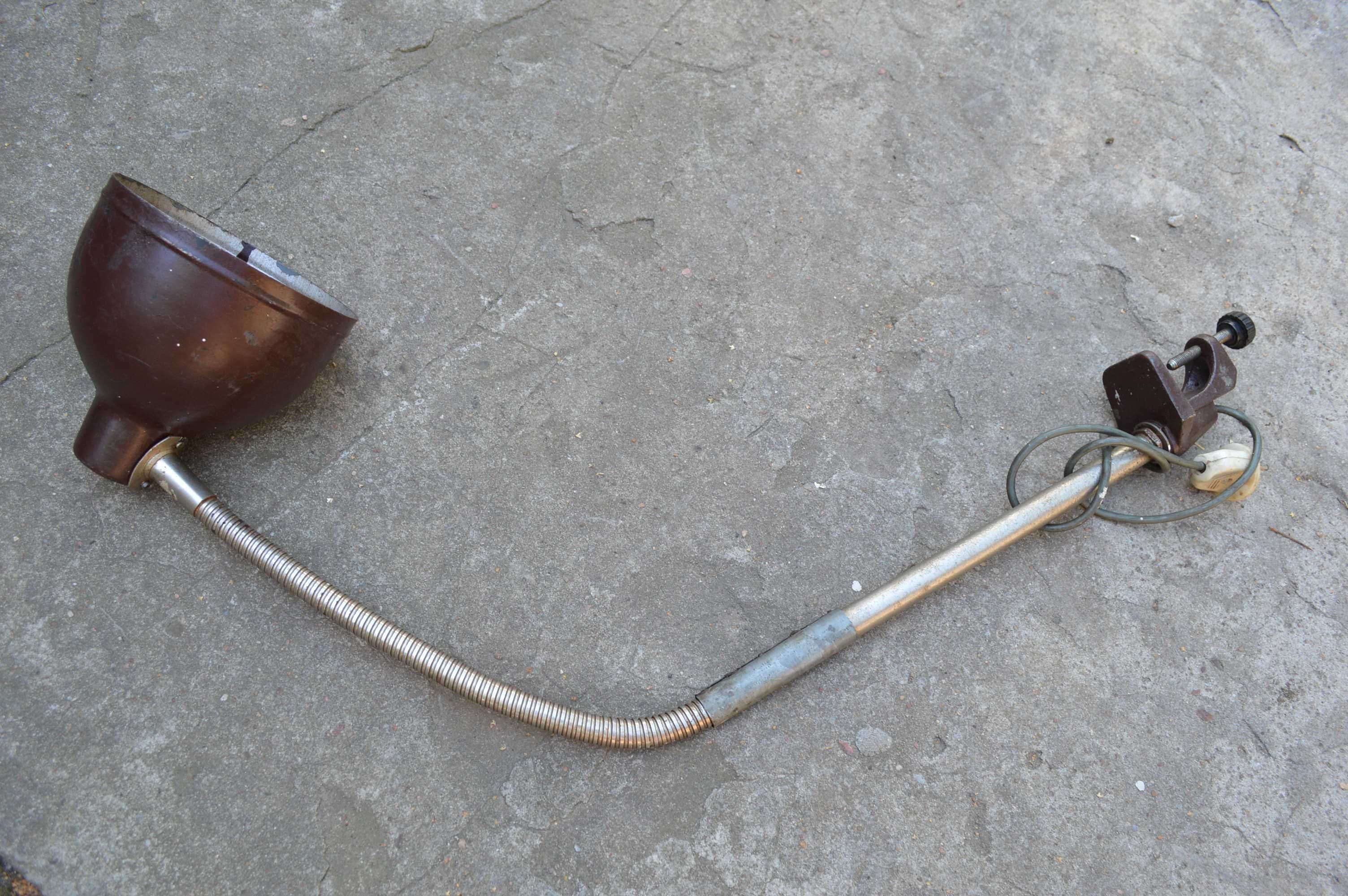 Lampka warsztatowa lampa biurkowa z prl