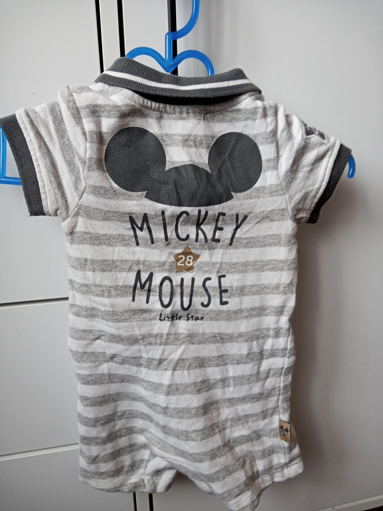 Rampers z kolnierzykiem Mickey Mous