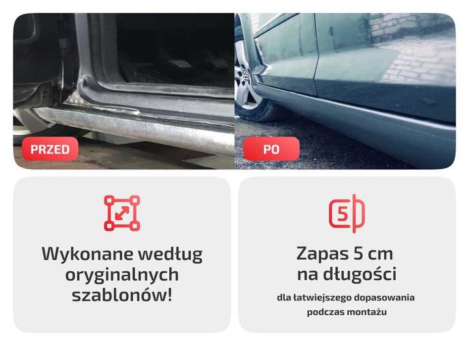 Reperaturka progu do Daihatsu Terios II (2006–2017) prog lewy / prawy