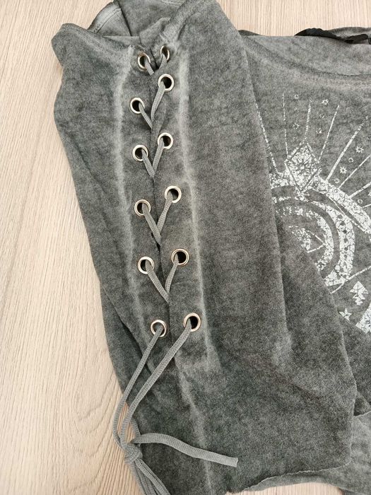 Nowy top bluzka damska szara na ramiączkach hippie boho etno aztec 42