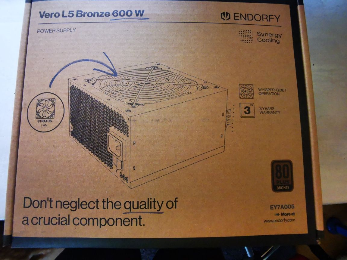 Блок живлення Endorfy Vero L5 Bronze 600W
