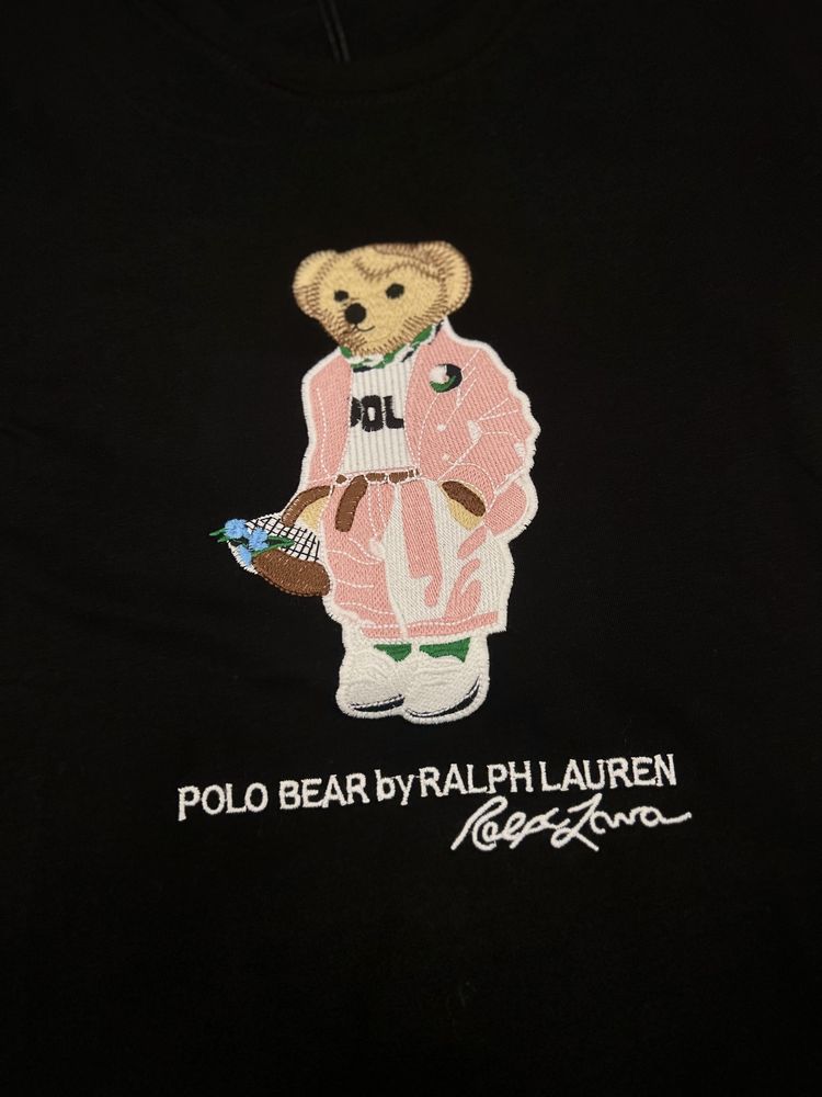 POLO BEAR by RALPH LAUREN Женская футболка черный цвет новинка s-xxl