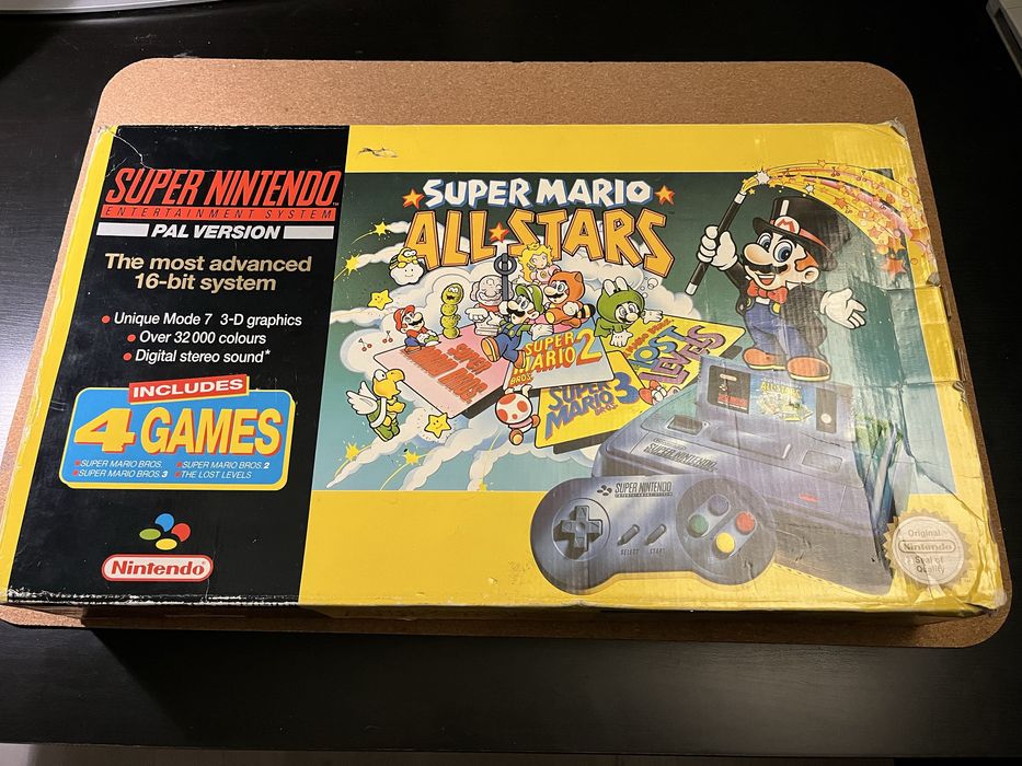 Super Nintendo SNES  BOX Super Mario All Stars