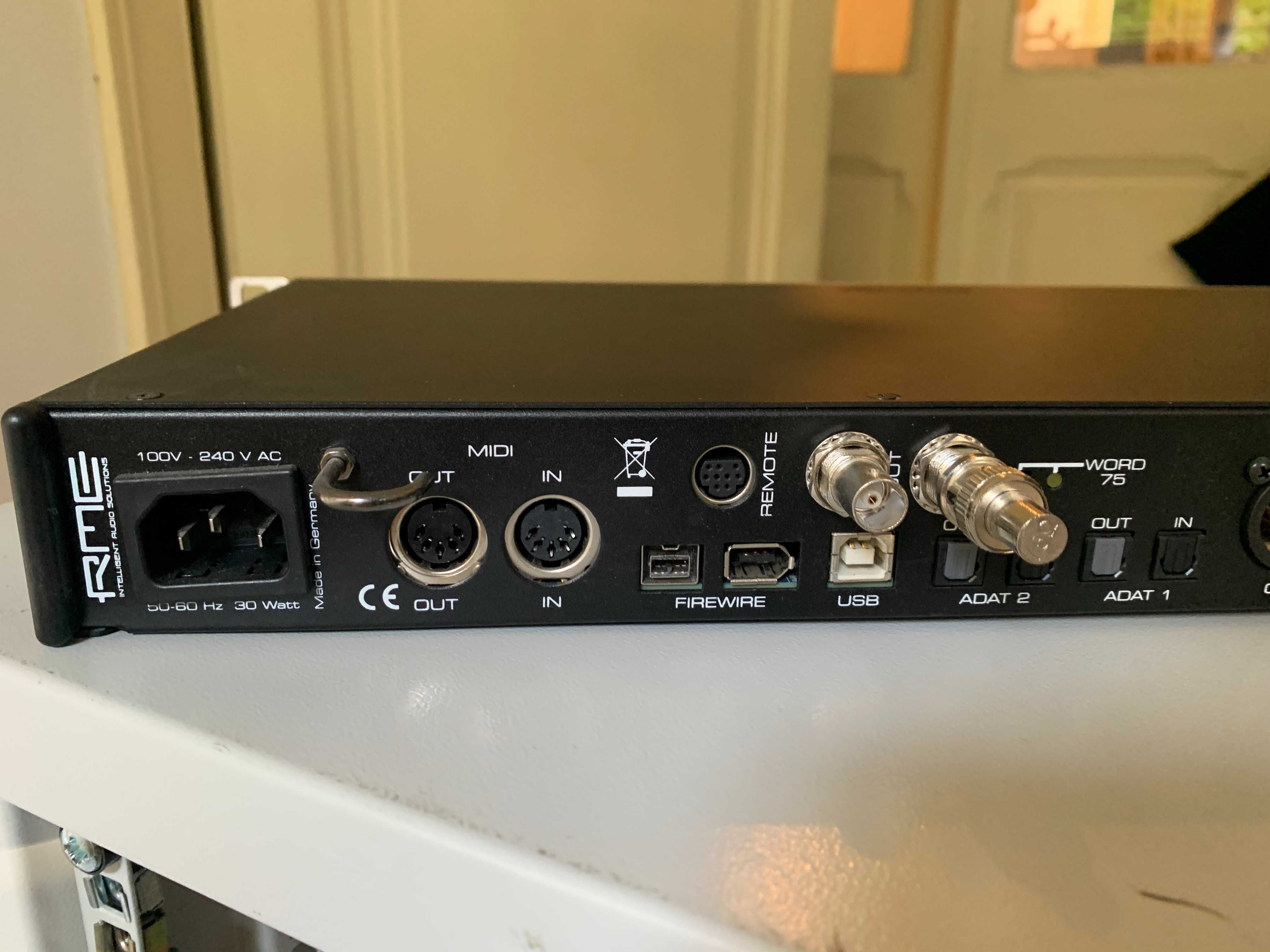 RME Fireface 802 Interface Audio USB/Firewire 19" rack (60 ch/canais)