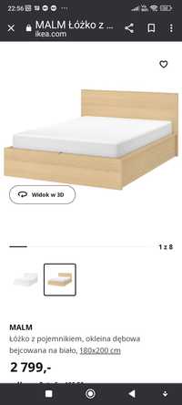 Łóżko Malm 180 x 200 Ikea