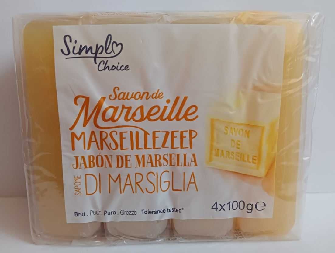 Francuskie mydło Marsylskie 4x100g