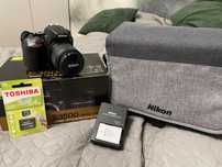 Nowa lustrzanka Nikon D3500 z obiektywem 18-55 VR+torba+karta pamięci