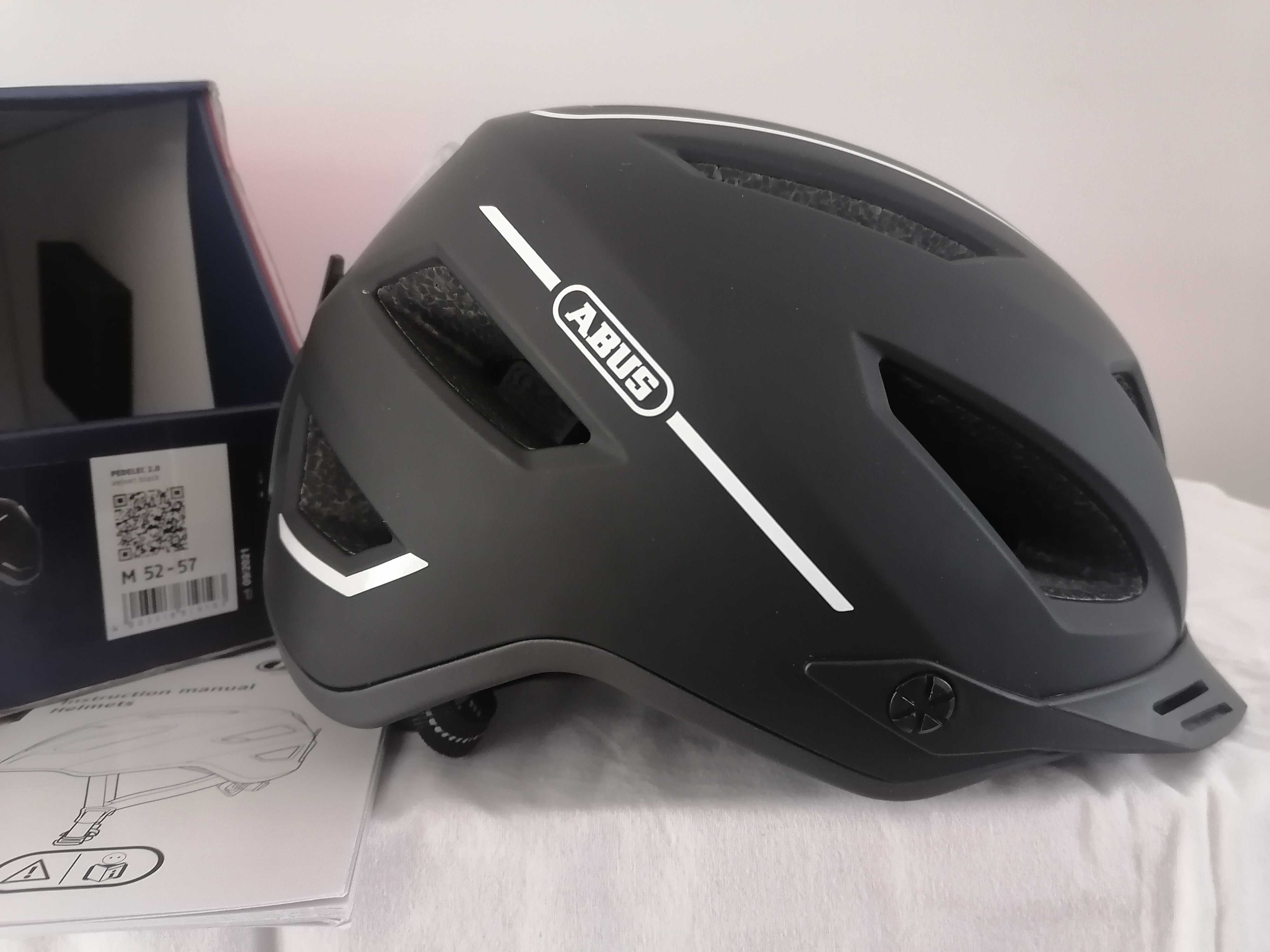 Kask rowerowy Abus Pedelec 2.0 Velvet Black M 52-57cm