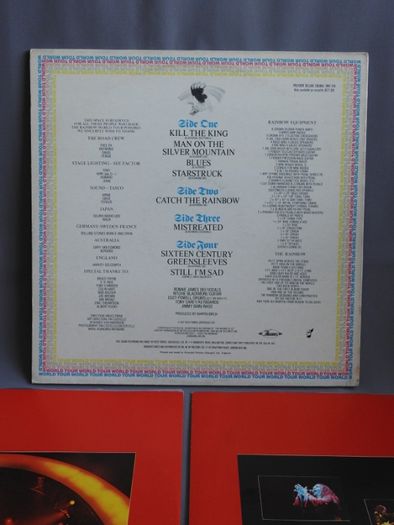 Rainbow ‎On Stage LP 1977 UK 2 пластинки NM Великобритания 1st press