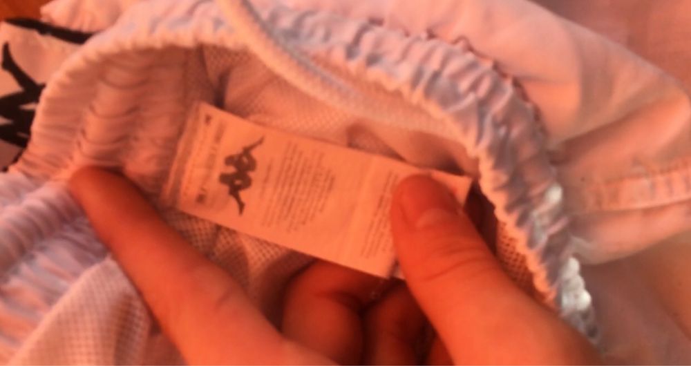 Шорти білі Kappa на лампасах