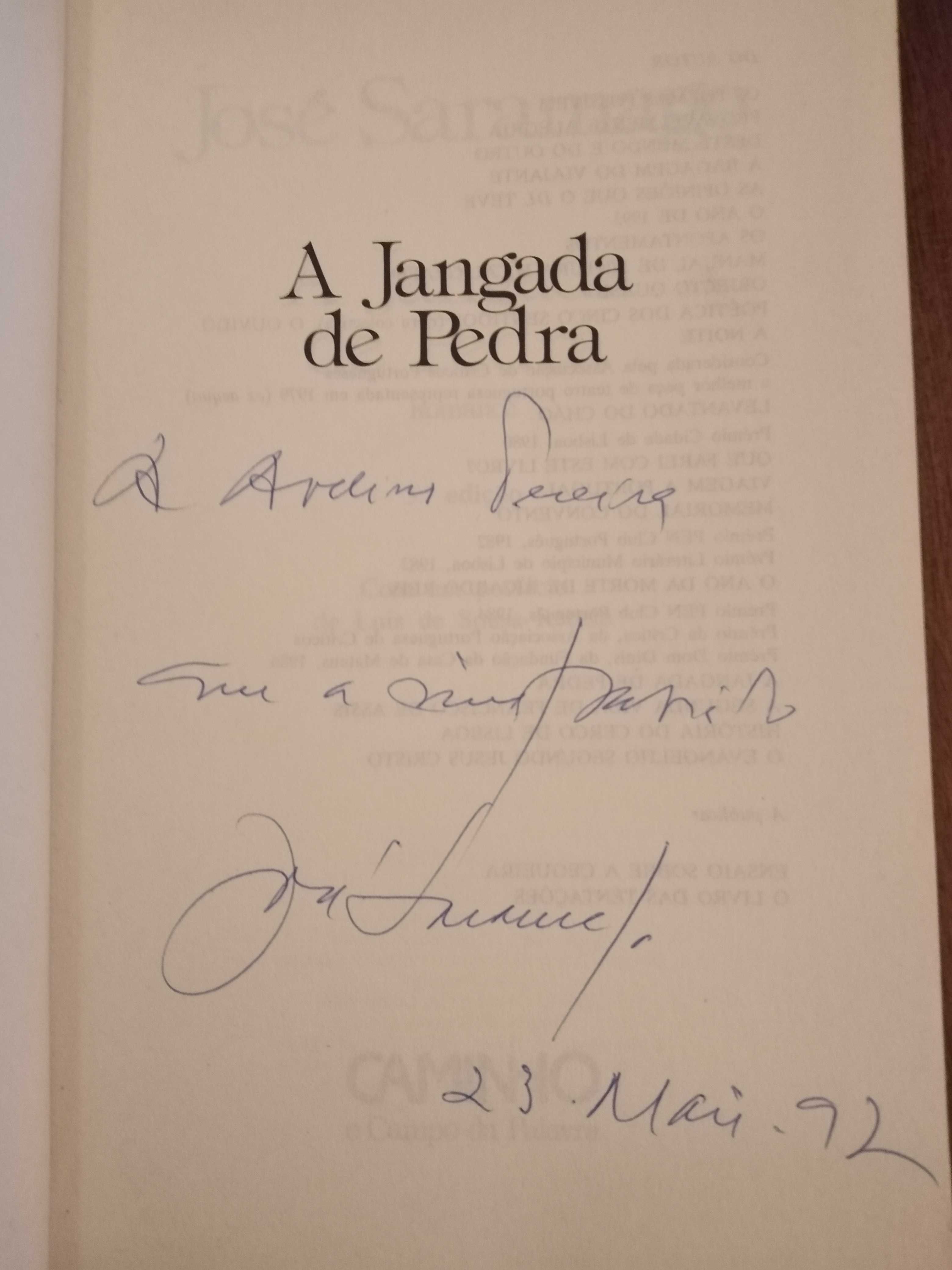 José Saramago - A jangada de pedra [autografado]