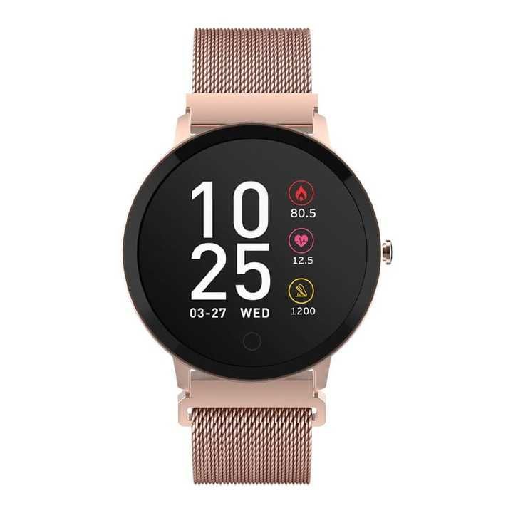 Forever ForeVive SB-320 smartwatch różowy dwa paski pulsometr