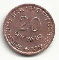 20 Centavos 1962  Republica Portuguesa, Angola