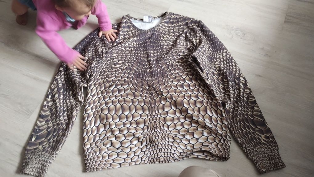 Bluza Mr.Gugu & Miss Go, rozmiar M, z nadrukiem Golden Armor