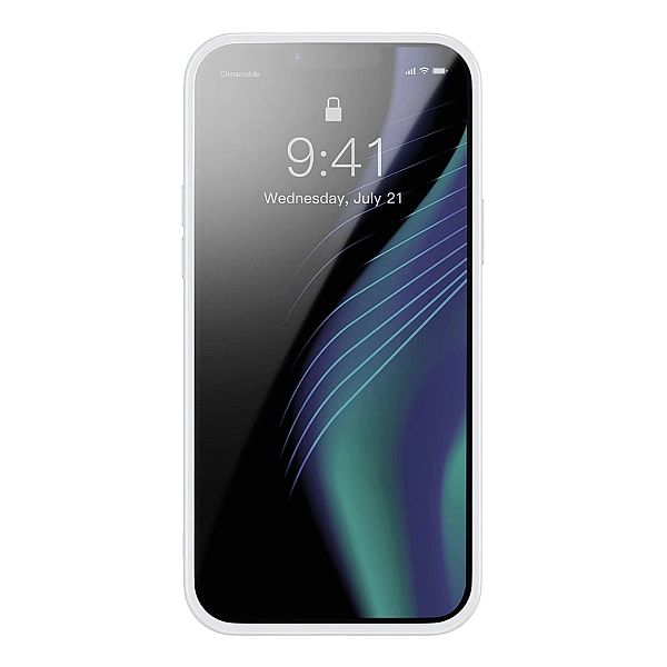 Baseus Crystal Phone Case pancerne etui do iPhone 13 Pro z żelową ramk