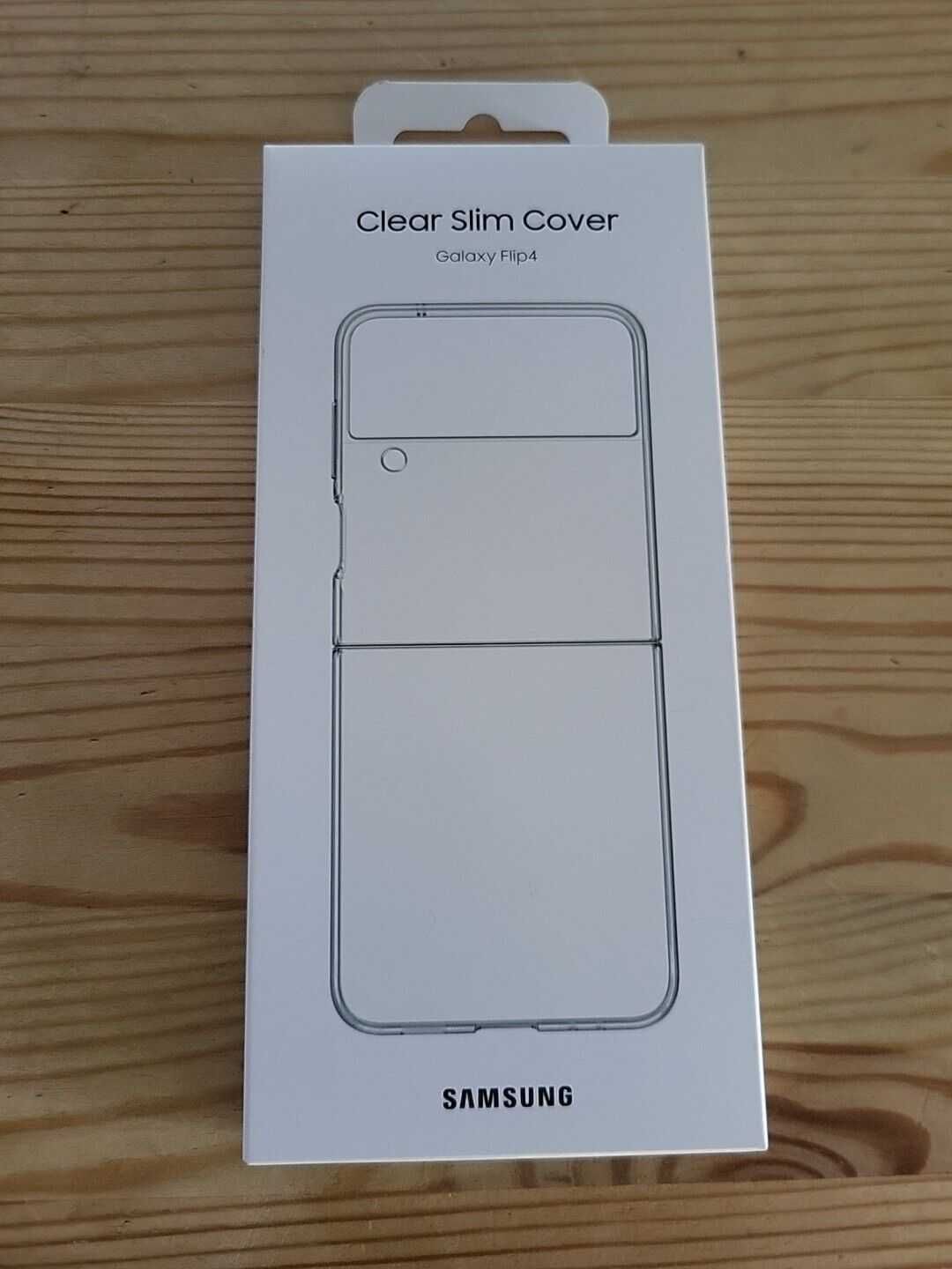 Оригинальный чехол Samsung Z Flip 4 Clear Slim Cover