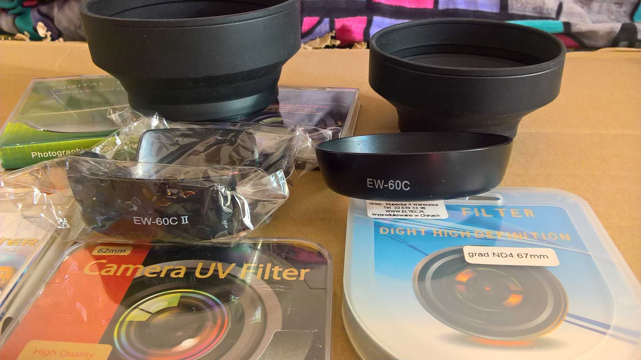 Filtr uv Kenko 58 mm,62 mm, osłona ew-60c/ew-60c II.