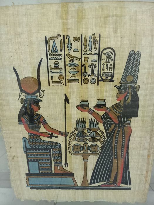 Quadros muito antigos em papiro