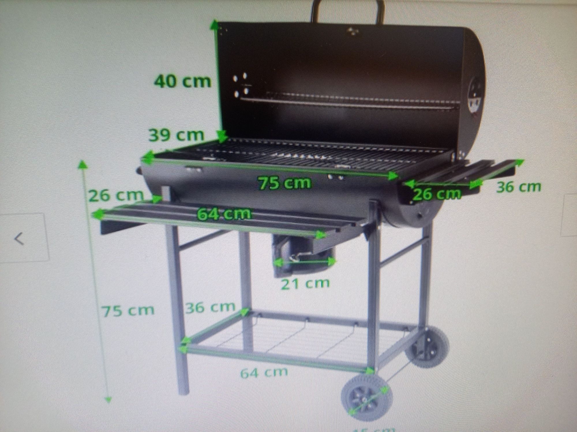 Grill ogrodowy węglowy Lund 99512