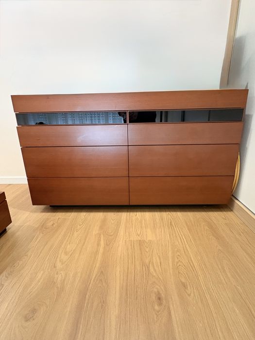 Conjunto completo cama 160cms em madeira