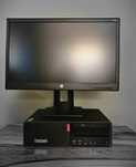 Zestaw komputerowy Lenovo M920s + monitor hp 21,5 " + druk. OKI b431