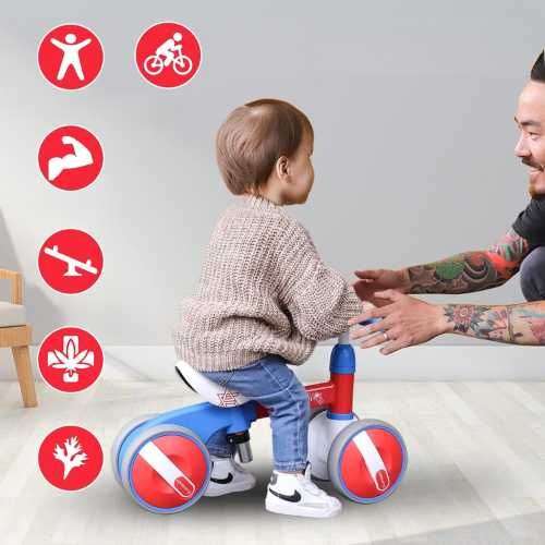 Rowerek Biegowy 4-kołowy Afranti dla Malucha 1-3 lata Prezent Rower