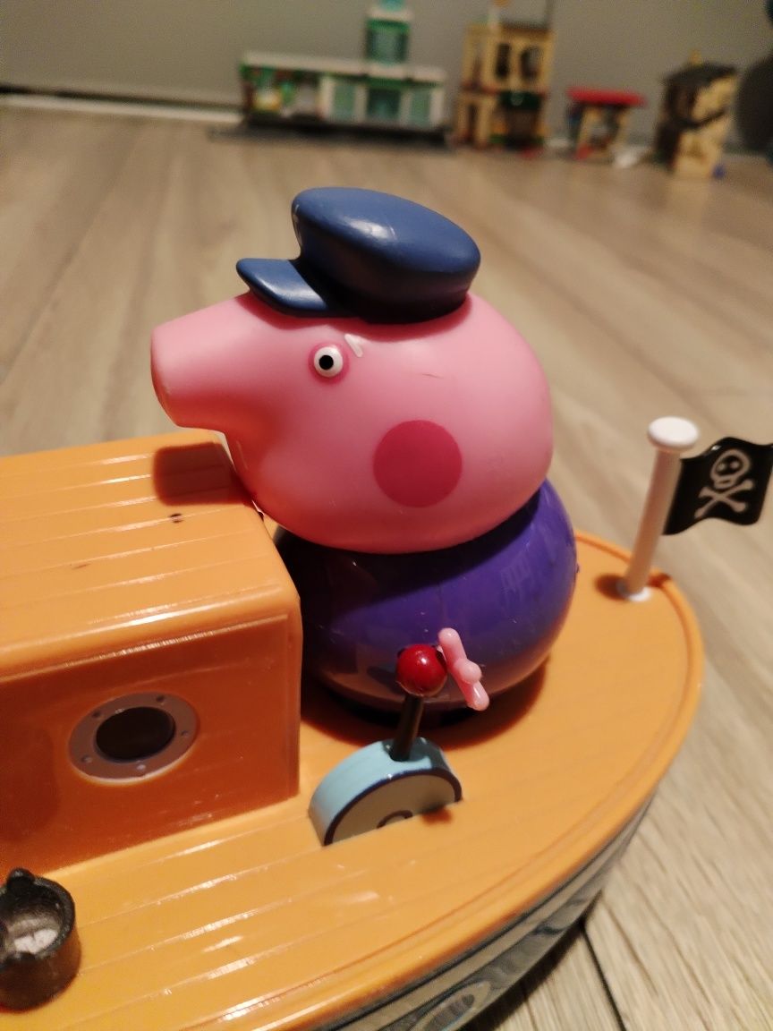 Peppa pig łódka dziadka świnki