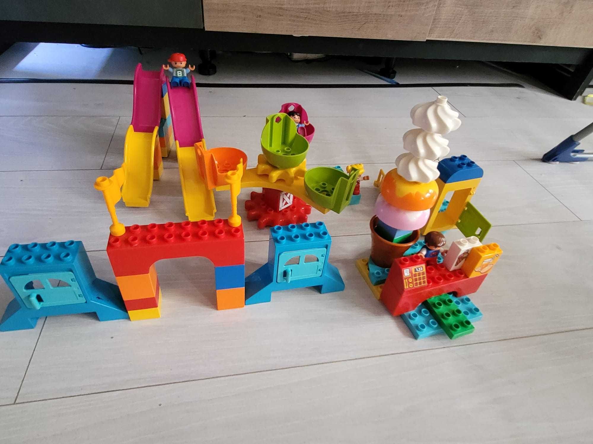 2 Zestawy klocków lego duplo wesołe miasteczko i moja pierwsza farma