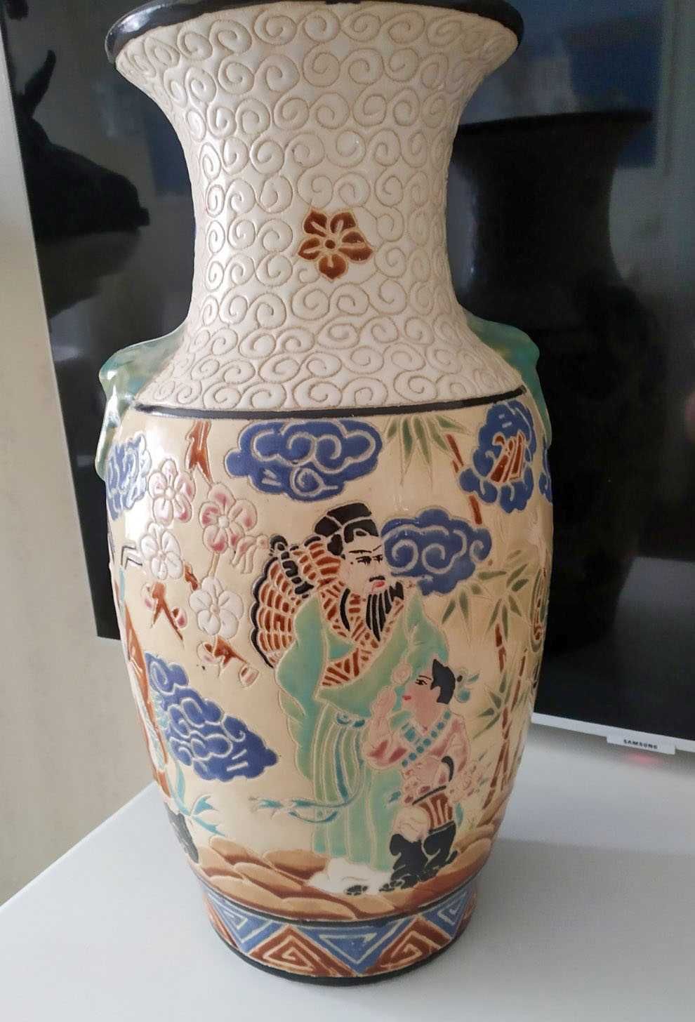 Роскошная Китайская керамическая ваза времен СССР