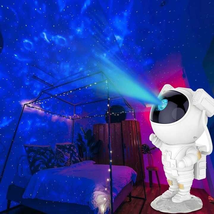 XO Projektor Gwiazd Galaktyk LED Lampka Nocna Astronauta z Pilotem Wwa