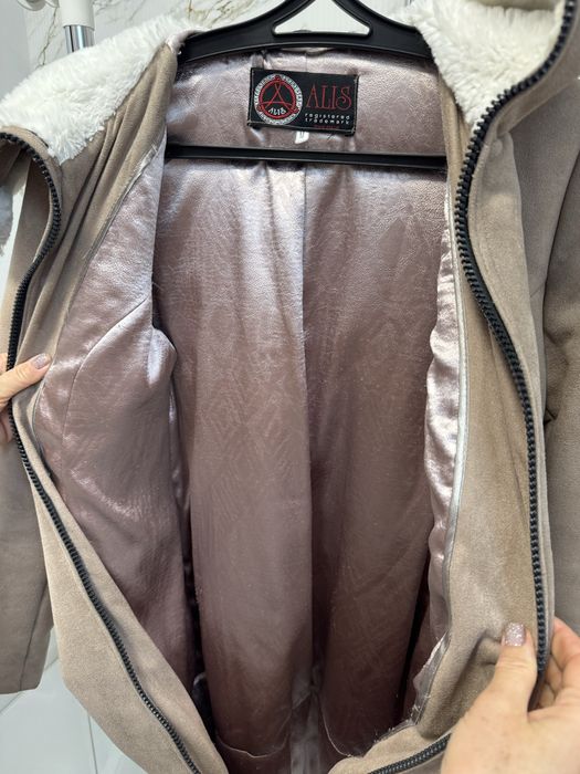 Зимова дублянка зі штучним хутром