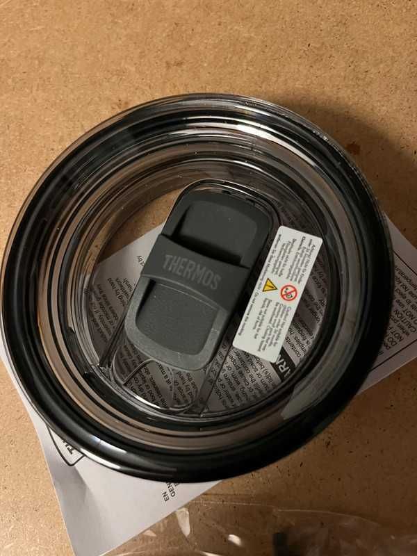 Thermos kubek termiczny ze słomką, duży