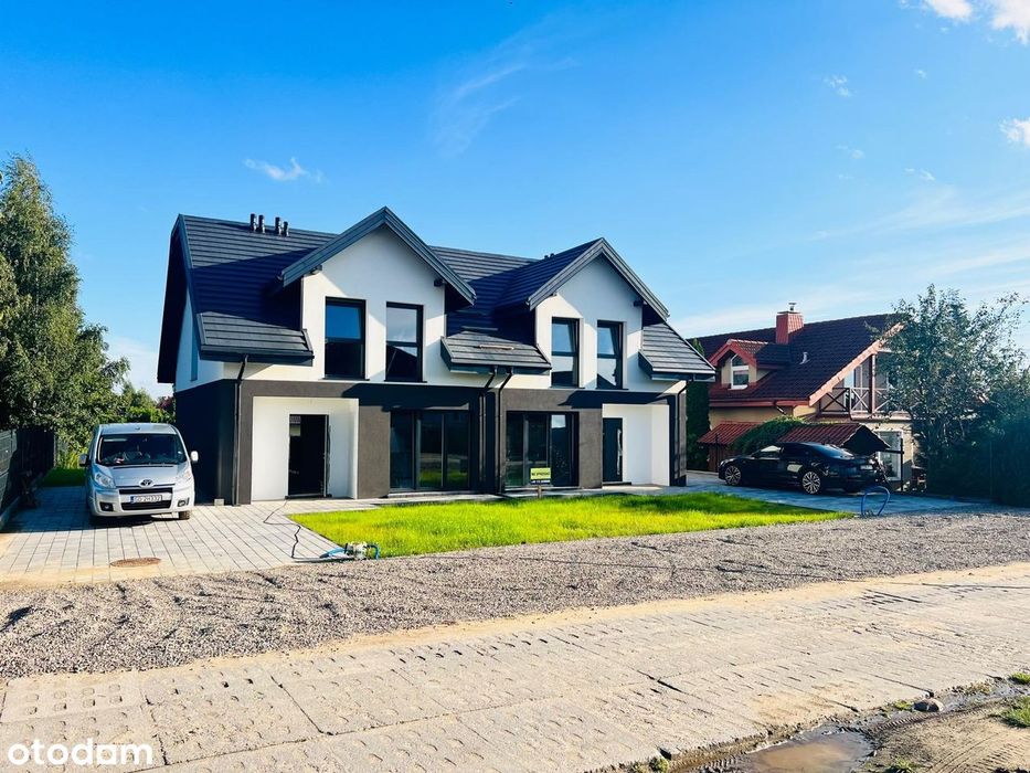 Piekny dom blizniak,duza dzialka, sloneczny taras,  Kowale