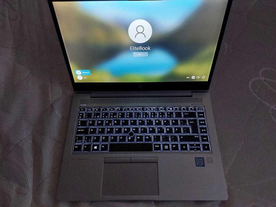 HP elitebook 840 G5 i7-8550U 16gb RX 540 2gb SSD 512