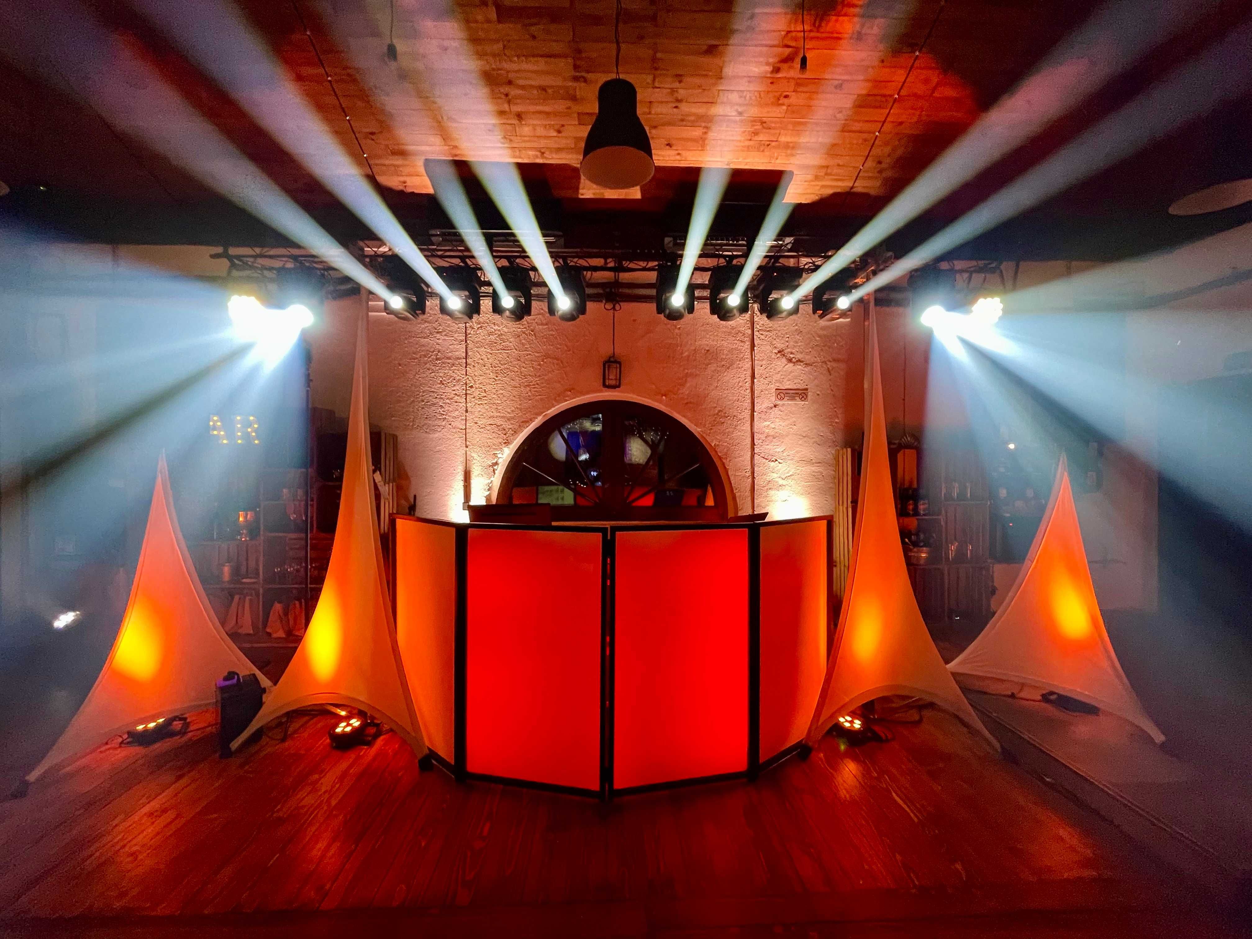 Głowy Showtec Phantom 20 LED Beam - 2 komplety po 4 szt, case