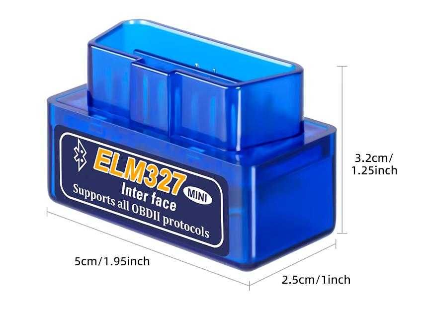 ELM327, V2.1, OBD2, Bluetooth - Автомобільний сканер кодів діагностики