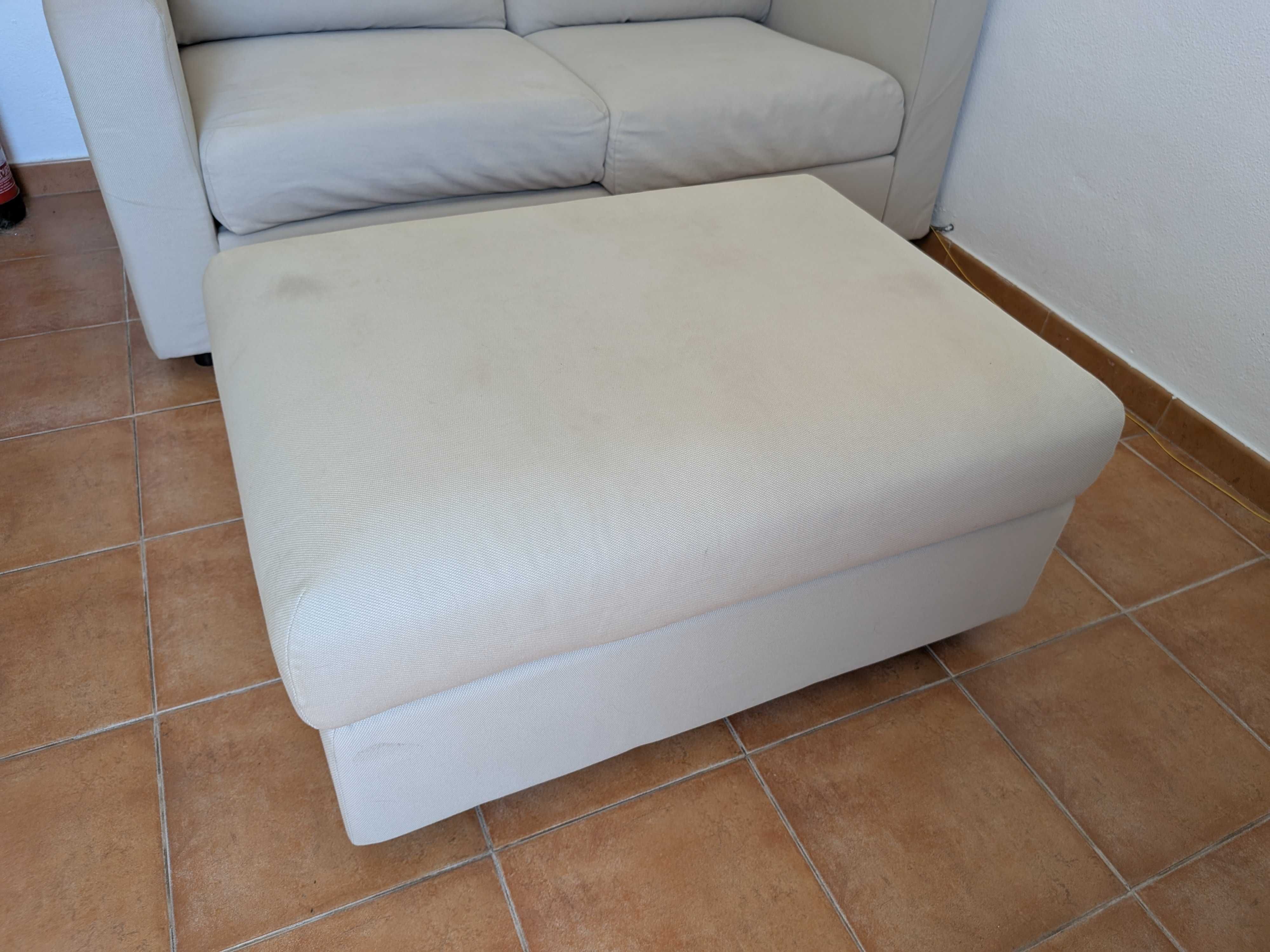 IKEA Vimle 2-seat and footstool