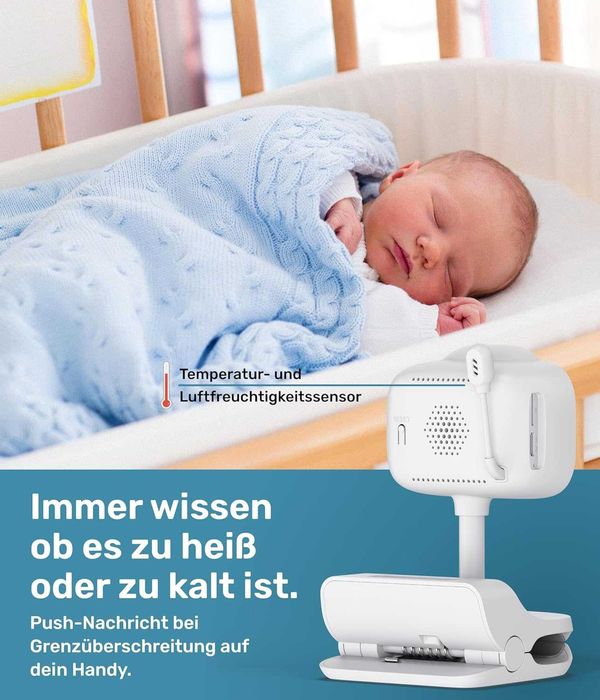 Niania elektroniczna WIFI Monitoring Tryb nocny czujnik temperatury738