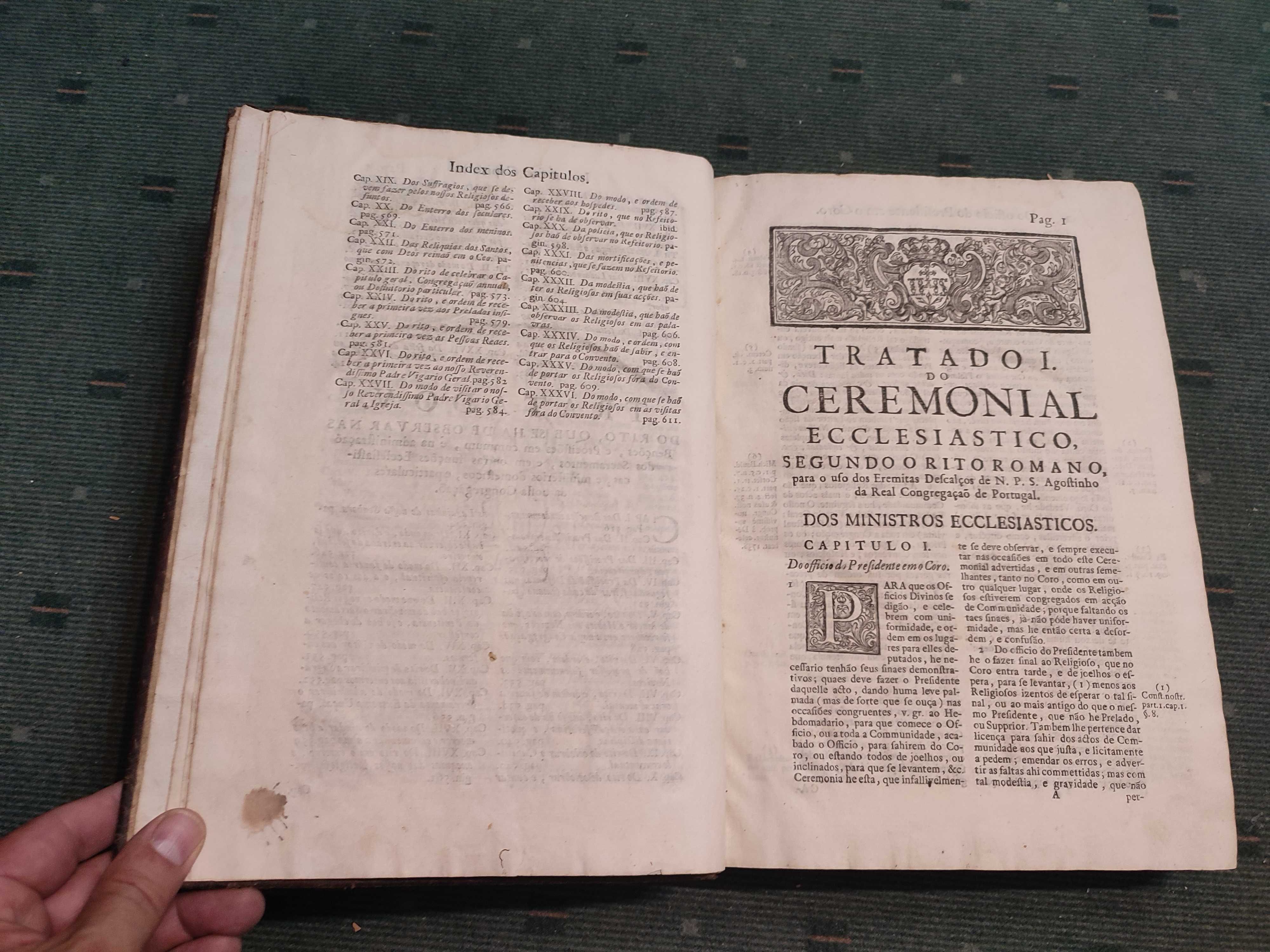 Ceremonial Eclesiástico segundo o Rito Romano - 1743