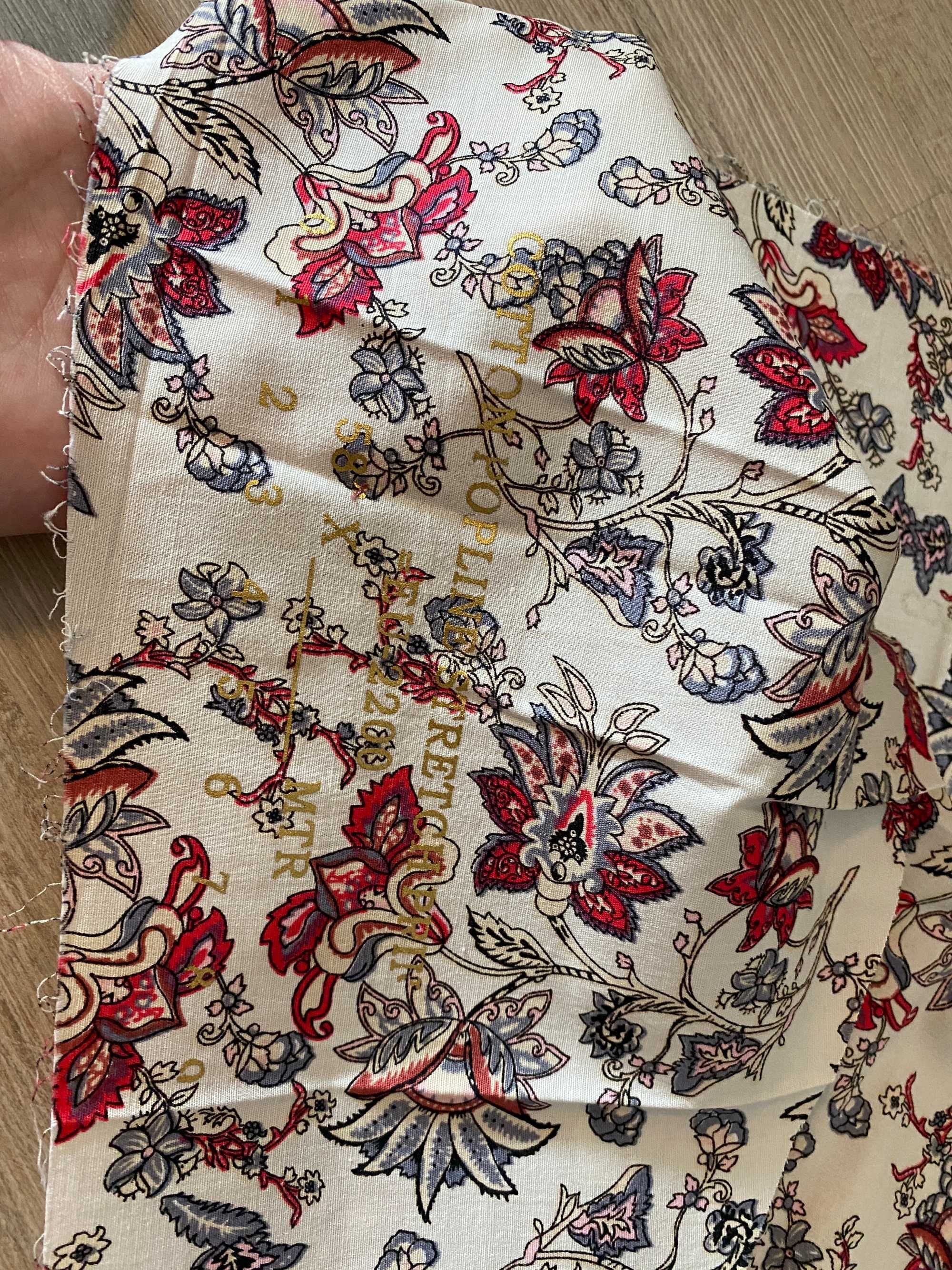 Ткань хлопок коттон для шитья рукоделия платья отрезы тканей