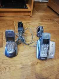 Telefon bezprzewodowy panasonic kx-tca132e, zestaw 2 telefony.