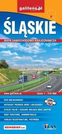 Mapa samochodowo-kraj. - Śląskie 1: 210 000. Plan