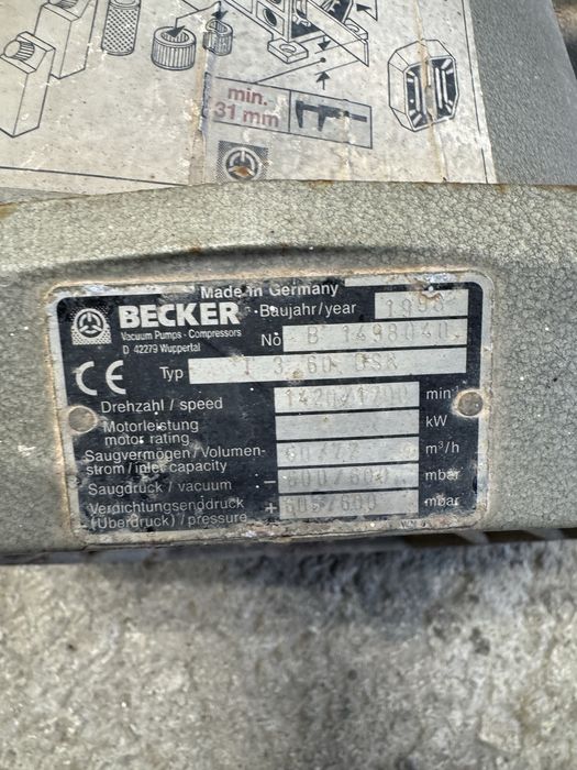Bomba de vacum para maquinas
