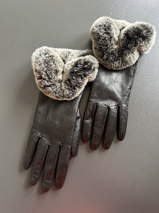 Перчатки натульная кожа