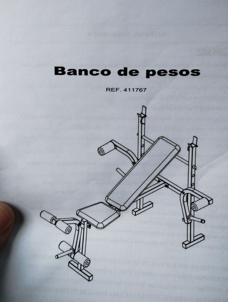 Banco de musculação ajustável
