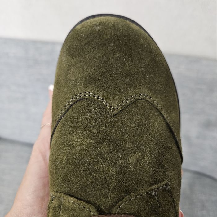 Женские полуботинки - броги, натуральная замша, новые