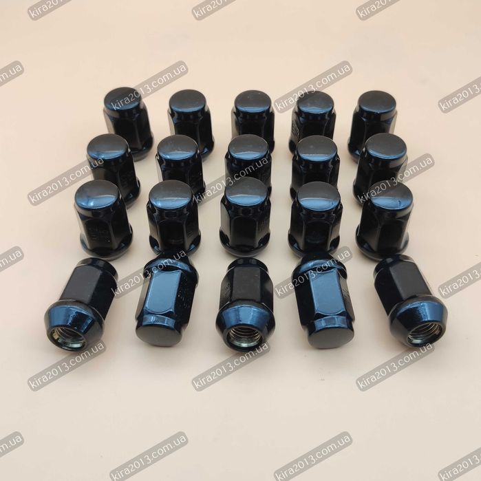 Гайка колесная черная М12*1,5 высокая Мазда Киа Хонда Hyundai Lexus