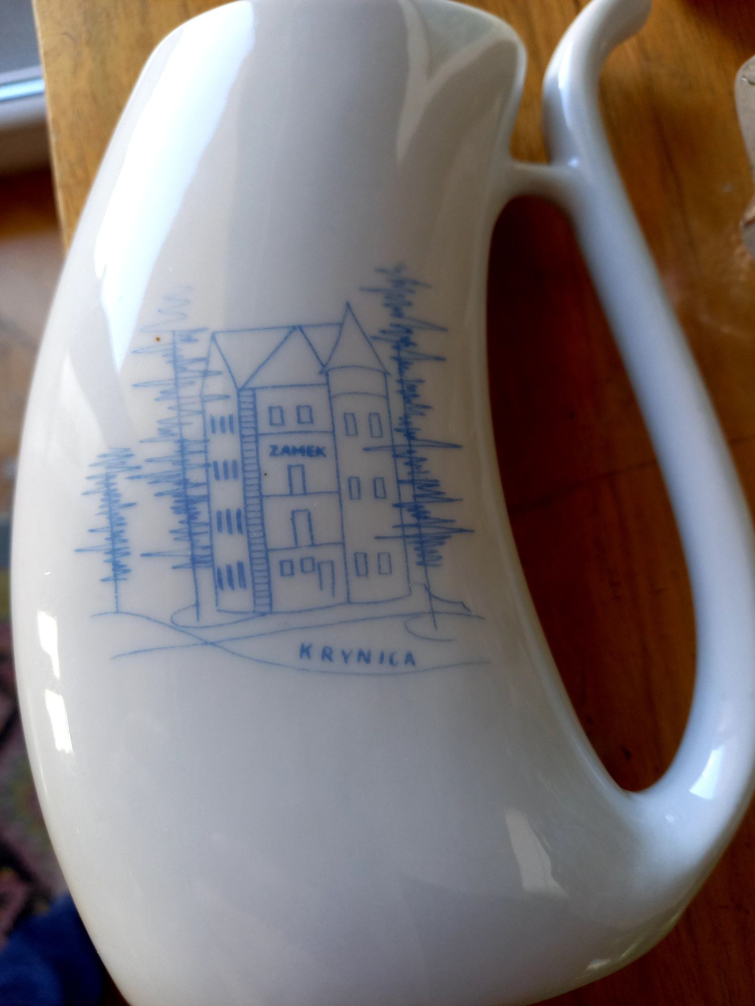 Porcelana Ćmielow, pijałka, PRL, picasso, ręcznie malowane, Krynica