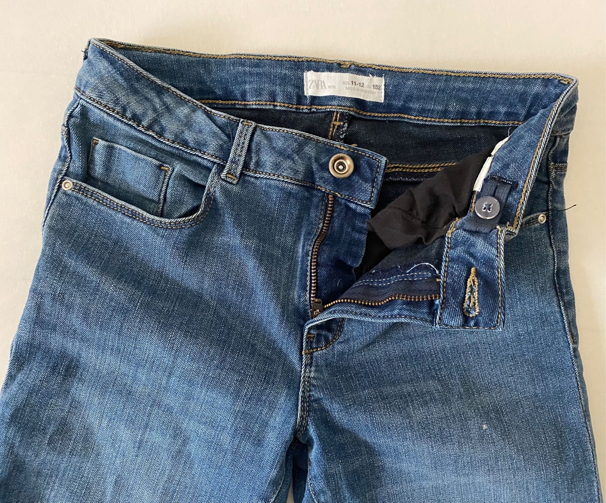 Jeansy dziewczęce Zara skinny rozm. 152 cm